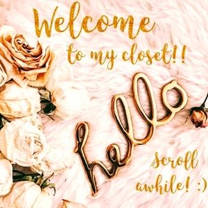 Welcome to my closet!